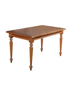 Mesa de Jantar Madeira Maciça Rústica Retangular 140x80cm Francisca - Castanho