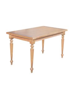 Mesa de Jantar Madeira Maciça Rústica Retangular 140x80cm Francisca - Natural