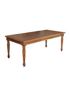 Mesa de Jantar Madeira Maciça Rústica Retangular 270x100cm Francisca - Castanho