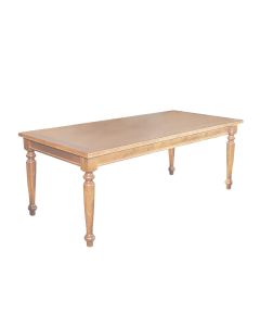 Mesa de Jantar Madeira Maciça Rústica Retangular 270x100cm Francisca - Natural