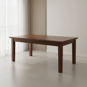 Mesa de Jantar Retangular 160x80cm Rústica Aurora Madeira Maciça