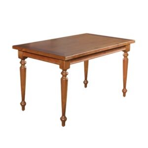 Mesa de Jantar Madeira Maciça Rústica Retangular 140x80cm Francisca - Castanho