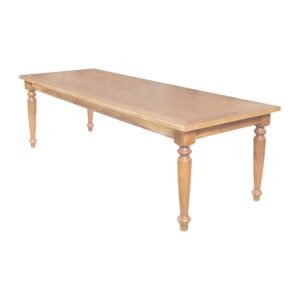 Mesa de Jantar Madeira Maciça Rústica Retangular 220x100cm Francisca - Mel